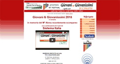 Desktop Screenshot of giovaninconcerto.eu